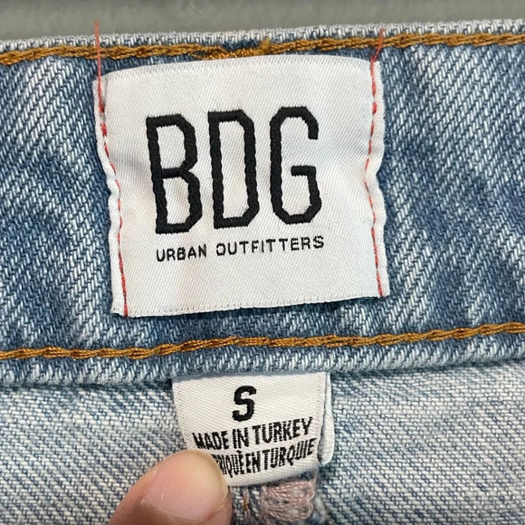 Distressed Button-Up Denim Skirt - Small - Picture 8 of 8